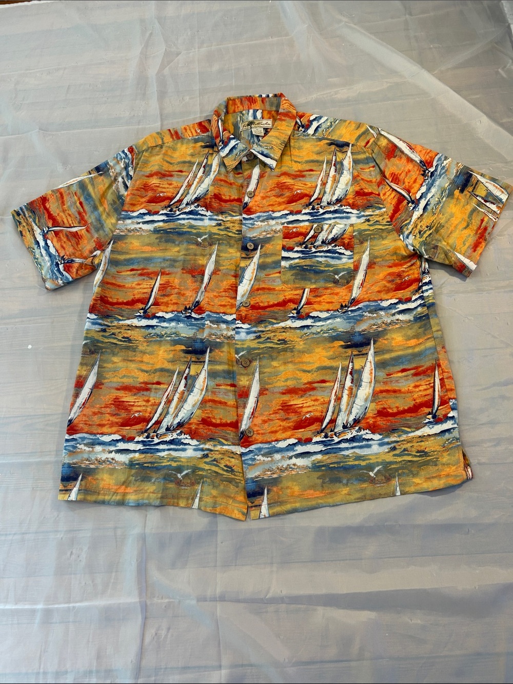 Joe Marlin Sunset Print Short Sleeve Shirt